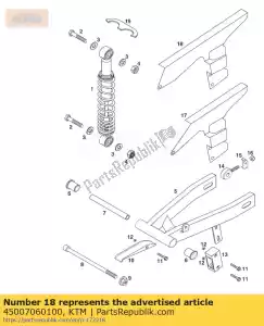 ktm 45007060100 chainguard 50 sxr pro sen. - Lado inferior