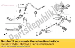 Here you can order the switch assy., rr. Stop from Honda, with part number 35350MFPN02: