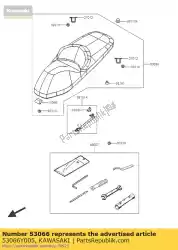 Aquí puede pedir asiento sc300agf de Kawasaki , con el número de pieza 53066Y005: