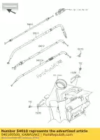 540100569, Kawasaki, cabo, trava de assento er650ecf kawasaki er-6f er-6n 650 2012 2013 2014 2015 2016, Novo