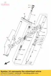 Here you can order the piston, front fork from Yamaha, with part number 27D231710000: