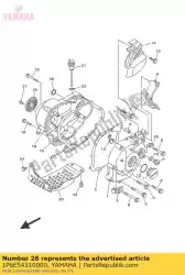 Aquí puede pedir tapa, cárter 3 de Yamaha , con el número de pieza 1P6E54310000: