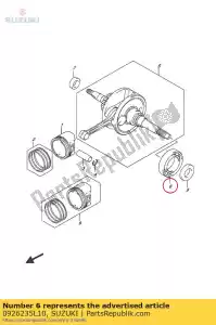 suzuki 0926235L10 bearing(35x62x14) - Bottom side