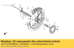 Aqui você pode pedir o aro, roda dianteira em Honda , com o número da peça 44701MN9003: