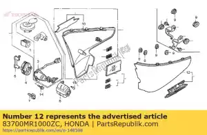 Honda 83700MR1000ZC capa, l. lado * nh1 * - Lado inferior