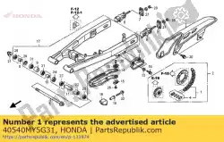 Aquí puede pedir cadena, unidad (daido) (did525v8120zb) (enlace estándar 112l) de Honda , con el número de pieza 40540MY5G31: