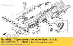 Here you can order the chain, drive(daido) (did525v8120zb) (standard link 112l) from Honda, with part number 40540MY5G31: