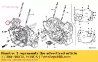 11100HN8030, Honda, basamento motore, fr. honda trx650fa fourtrax rincon trx680fa sxs700m2p sxs700m4p 650 680 700 , Nuovo