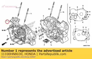 Honda 11100HN8030 cartercomp., fr. - Onderkant