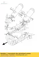 1410015H01, Suzuki, cansada suzuki gsx 1300 2008 2009 2010 2011 2012, Nuevo