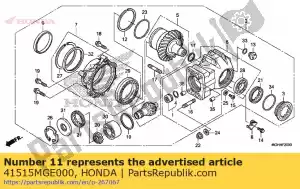 Honda 41515MGE000 calço f, coroa (1,88) - Lado inferior