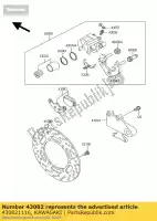 430821116, Kawasaki, Klocki hamulcowe kawasaki kle 500 1991 1992 1993 1994 1995 1996 1997 1999 2001 2002 2003 2005 2006 2007, Nowy