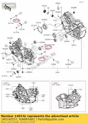 Aquí puede pedir 01 posición de placa de Kawasaki , con el número de pieza 140140557: