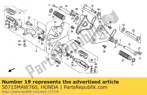 Honda 50715MAW760 bar comp., r. pillion ste - La partie au fond