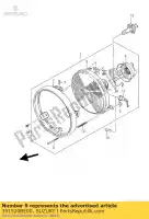 351520BE00, Suzuki, nuez suzuki gs  u fh f fu h fm hu gs500ef 500 , Nuevo