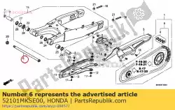 Here you can order the bolt swingarm pivot from Honda, with part number 52101MKSE00: