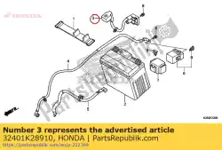 Qui puoi ordinare nessuna descrizione disponibile al momento da Honda , con numero parte 32401K28910: