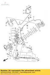 Qui puoi ordinare tubo, freno da Suzuki , con numero parte 5925022H00: