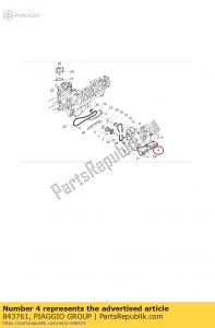 aprilia 843761 motorölbecher - Unterseite