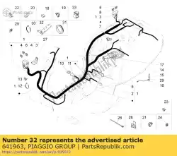 Aqui você pode pedir o conectores suporte suporte em Piaggio Group , com o número da peça 641963:
