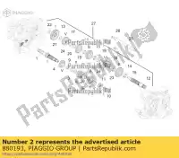 880193, Piaggio Group, 2ª engrenagem de pinhão aprilia  dorsoduro zd4tv000, zd4tv001, zd4tva00, zd4tva01, zd4tvc00,  1200 2010 2011 2012 2013 2016, Novo