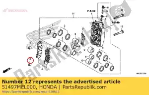 honda 51497MEL000 spacer, fr. widelec - Dół