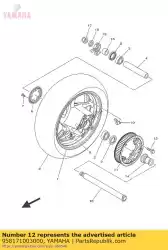 Aquí puede pedir perno, brida de Yamaha , con el número de pieza 958171003000: