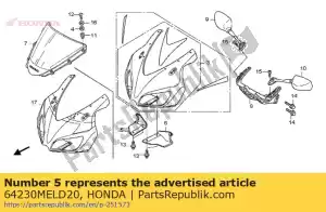 Honda 64230MELD20 spoiler, r. fr. - Il fondo