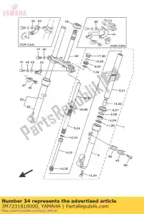 yamaha 3M7231810000 parafuso - Lado inferior