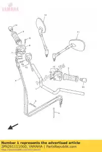 yamaha 2PN261111000 kierownica - Dół