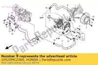 19525MCZ000, Honda, tuyau a, eau honda cbr fireblade rr cb hornet f f2 cb900f 900 , Nouveau