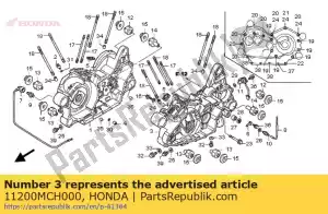 Honda 11200MCH000 crankcase comp,le - Bottom side