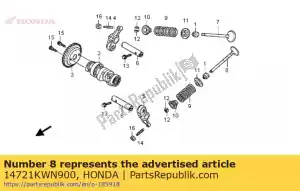 honda 14721KWN900 válvula, ej. - Lado inferior