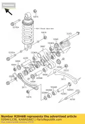 Tutaj możesz zamówić ? O? Ysko igie? Kowe, 7e-hvs zx600-e5 od Kawasaki , z numerem części 920461238: