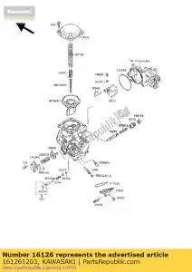 kawasaki 161261203 valve,vacuum vn1500-a2 - Bottom side