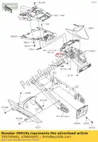 350190662, Kawasaki, 01 klapa, tablica rejestracyjna kawasaki  900 2018 2019 2020 2021, Nowy