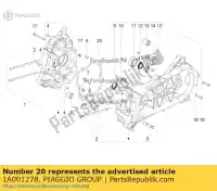 1A001278, Piaggio Group, junta de medio cárter aprilia vespa met0000ha, metm858e, met0002ha, metm8500, metm858f,  met0001a met0001aa met0001aawh, metm9100 met0001aawj met0001bav met0002ja;met0000ja met0003ba1 metcd3 metm917e metm918e, met0001a metm918f metmd sr 125 storm tt bsiv 50 125 150 160 2016 20, Nuevo