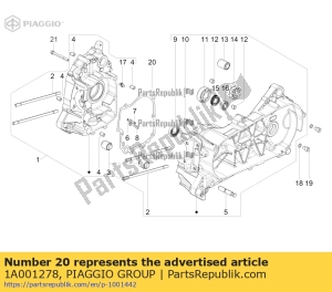 aprilia 1A001278 halbe kurbelgehäusedichtung - Unterseite