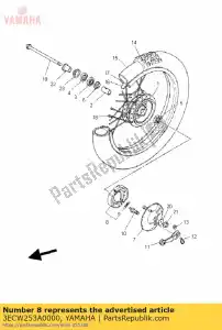 yamaha 3ECW253A0000 remblok voor - Il fondo