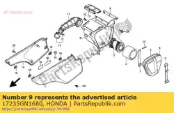 Aqui você pode pedir o banda, tampa do filtro de ar em Honda , com o número da peça 17235GN1680: