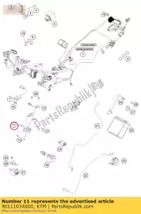 ktm 90111034000 régulateur de tension - La partie au fond