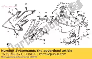 honda 16950KSCA21 pik assy., brandstof - Onderkant