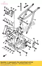 Aquí puede pedir marco delantero comp. De Yamaha , con el número de pieza 4JY2110100P0: