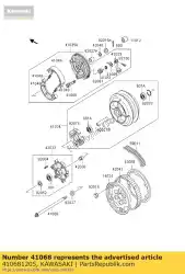 as, rr van Kawasaki, met onderdeel nummer 410681205, bestel je hier online: