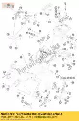 Here you can order the footrest bracket rear r/s from KTM, with part number 6900304900033S: