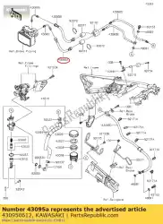 Tutaj możesz zamówić hamulec w?? Owy, rr m / cyl.-hu od Kawasaki , z numerem części 430950612: