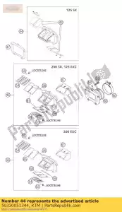 ktm 50330051344 conjunto de válvula de láminas cpl.v-force 04 - Lado inferior