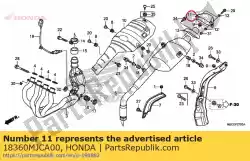 Aquí puede pedir cubierta comp., silenciador rr. De Honda , con el número de pieza 18360MJCA00: