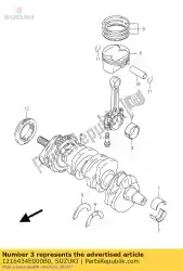 Here you can order the bearing,crank p from Suzuki, with part number 1216434E000B0: