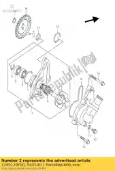Aqui você pode pedir o eixo do impulsor em Suzuki , com o número da peça 1749129F00:
